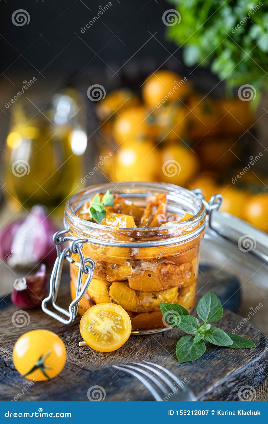Sun Dried Tomatoes with Olive Oil in a Jar Stock Image Image of dried