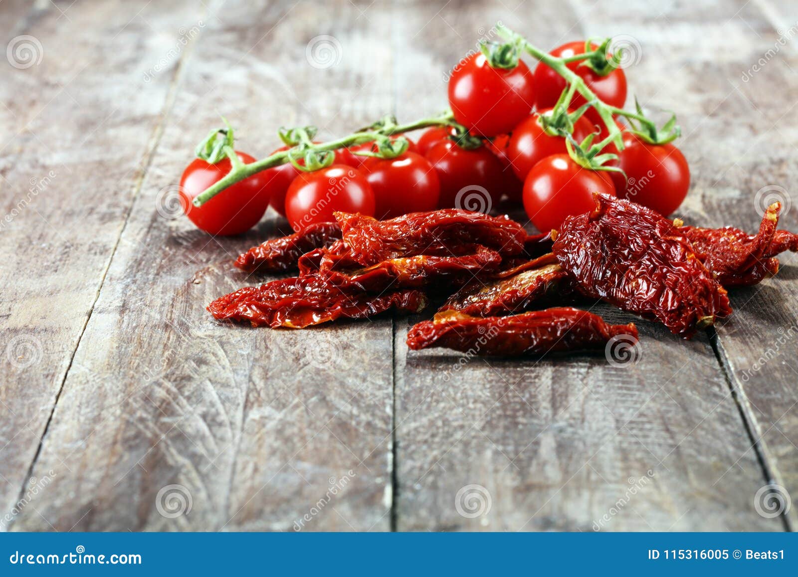 Sun Dried Tomatoes. Tomato Halves Sundried. Stock Image Image of