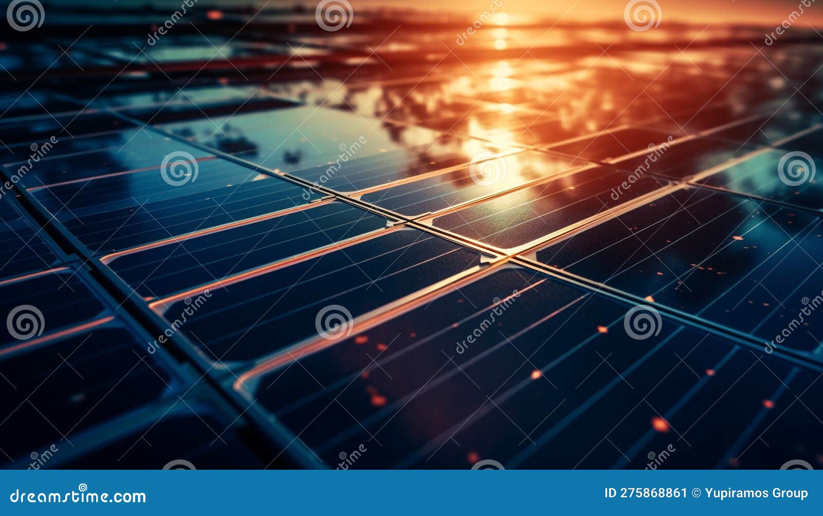 Sun Energy Harnessed for Clean Electricity Generation Generated by AI