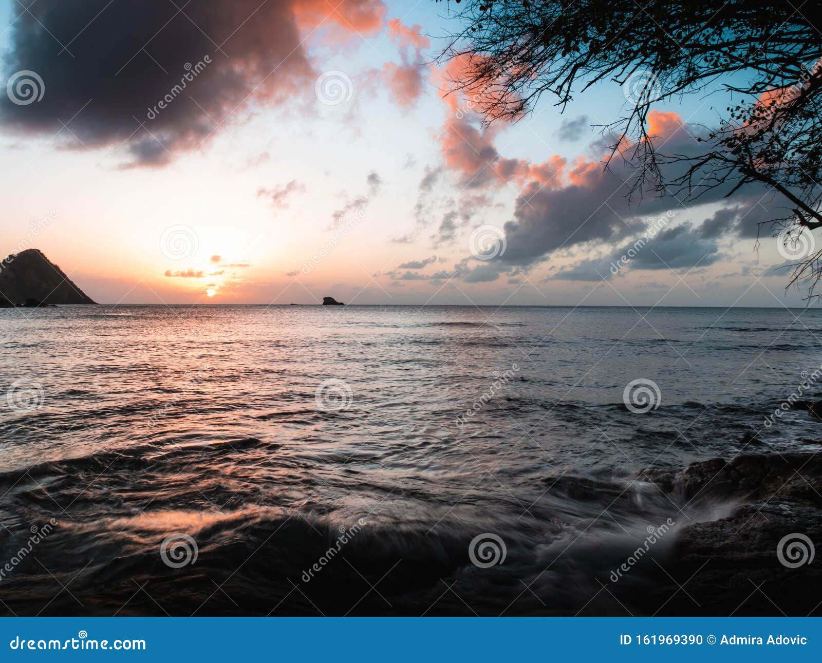 Sun fading away stock photo. Image of summer, night 161969390