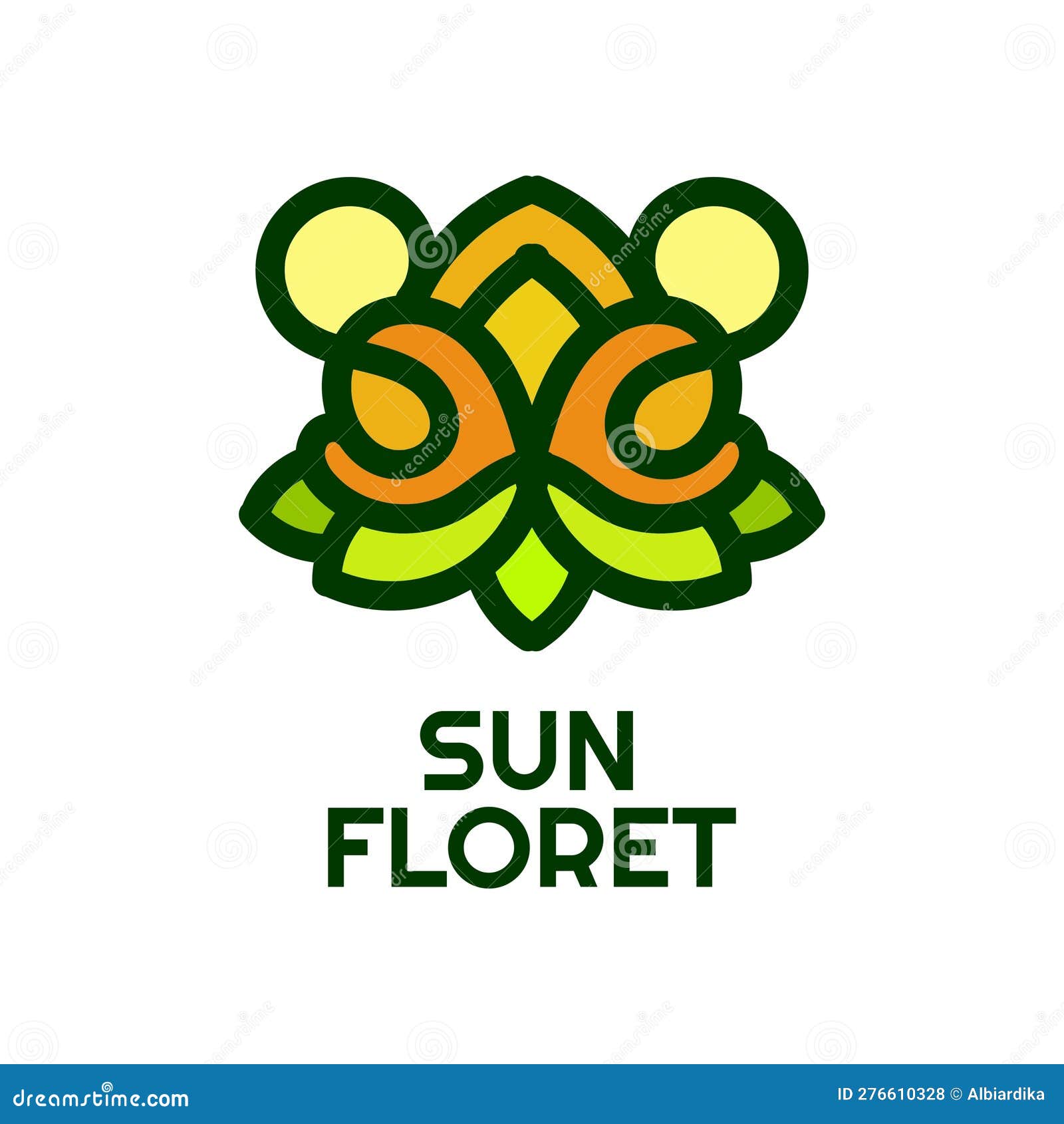 Sun Floret Flora Flower Nature Logo Concept Design Illustration Stock  Vector - Illustration of element, emblem: 276610328