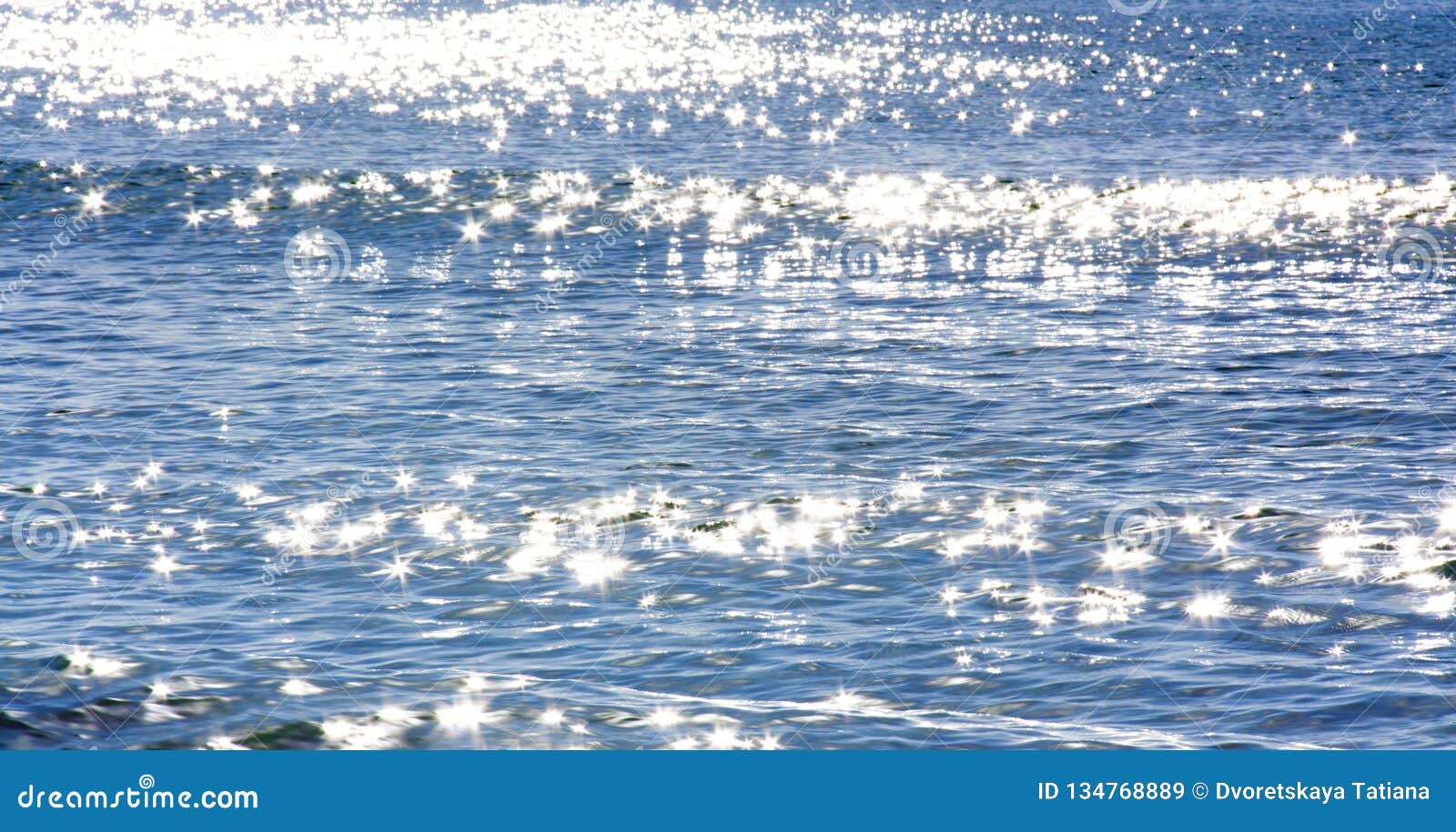 Sun Glare, Shimmering on the Surface of the Water Stock Image Image