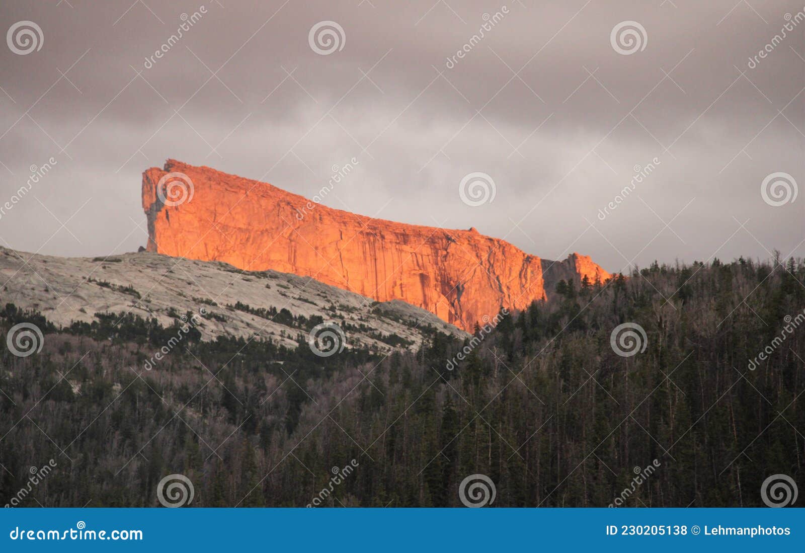 sun on mountains - bridger wilderness