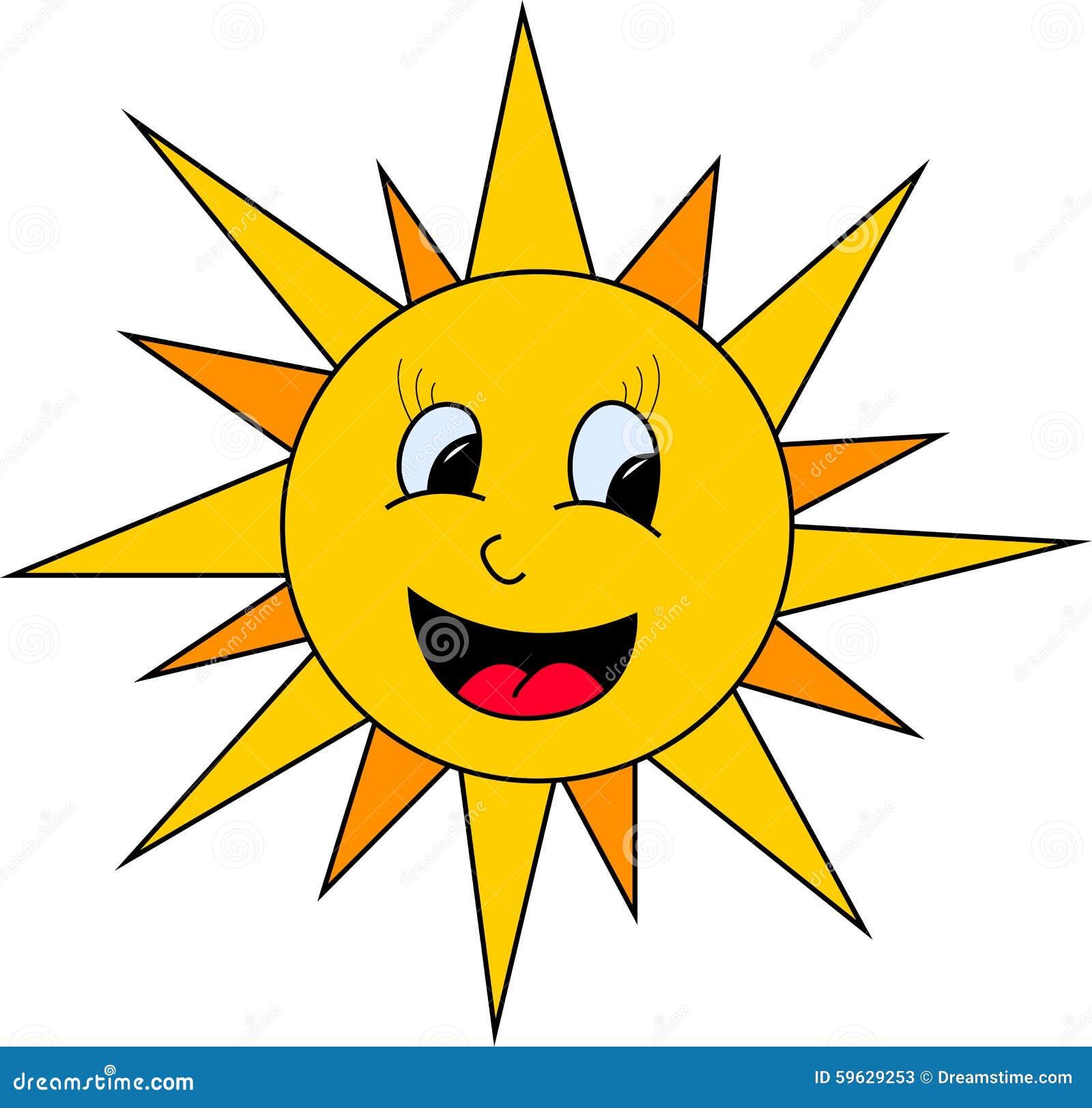 Sun illustration stock vector. Illustration of nature - 59629253