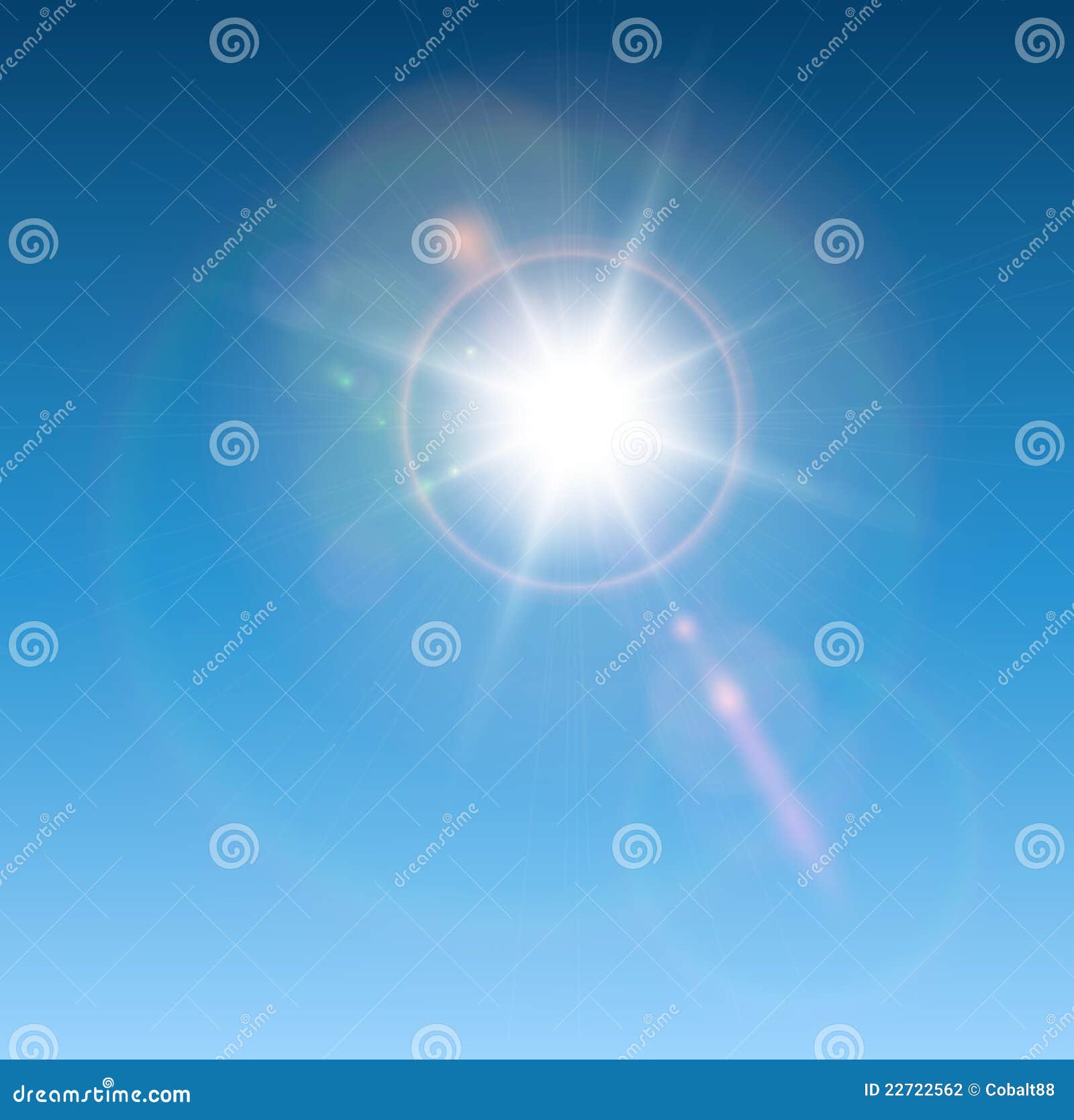 sun with lens flare