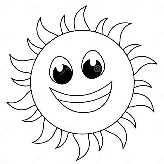 Sun logo stock vector. Illustration of comic, heating - 14595574