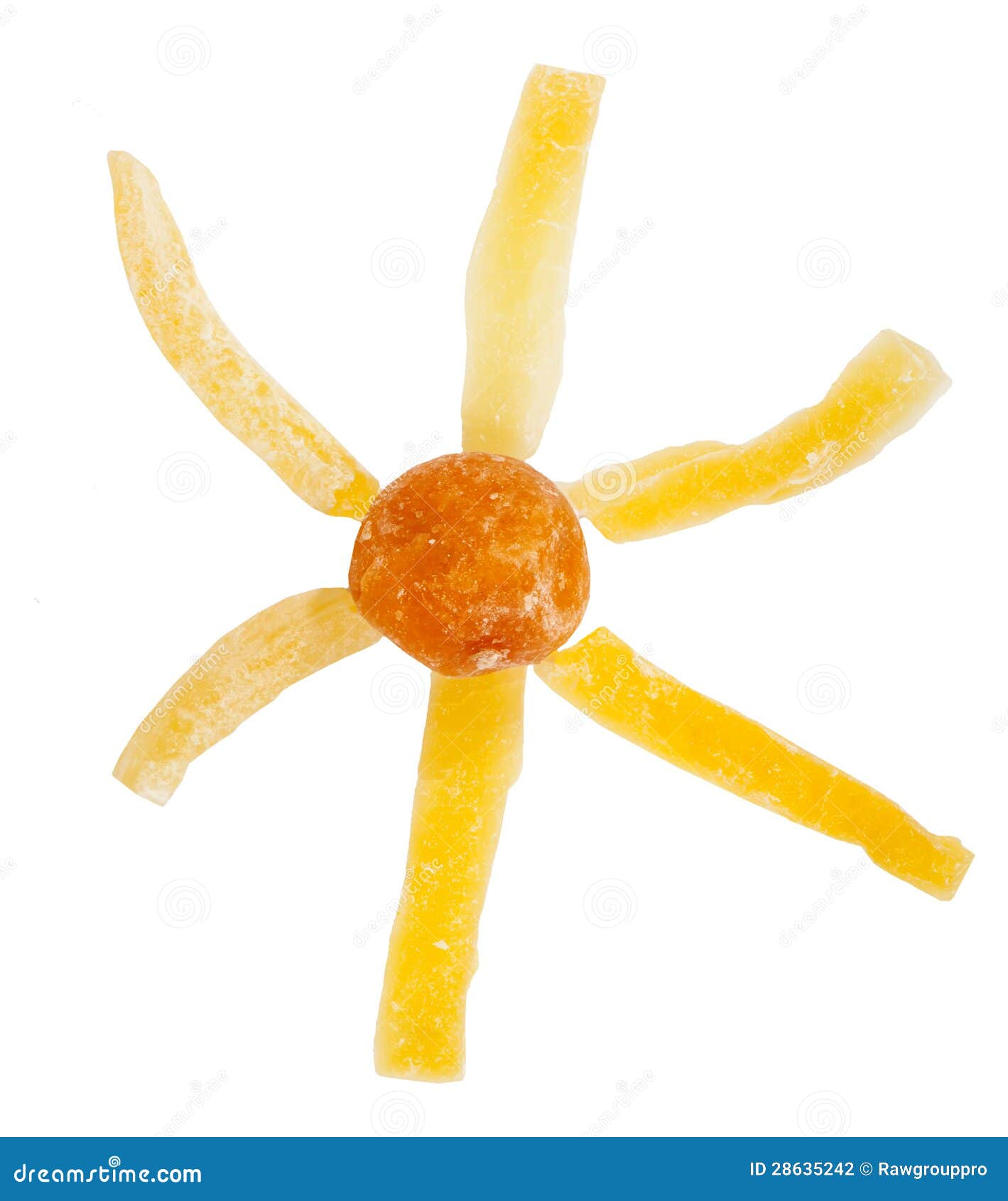 Sun Made from Papaya and Mandarin Stock Photo Image of fruit, gourmet