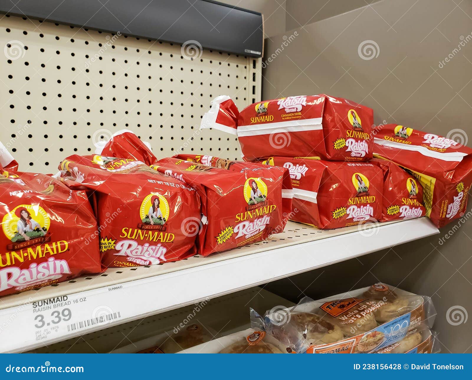 SunMaid Raisin Bread at Store Editorial Stock Photo Image of meal