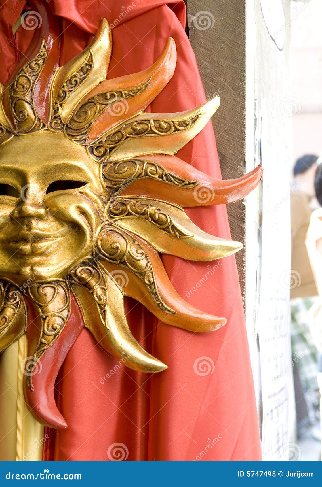 Sun Mask in Venice stock photo. Image of mask, masquerade - 5747498