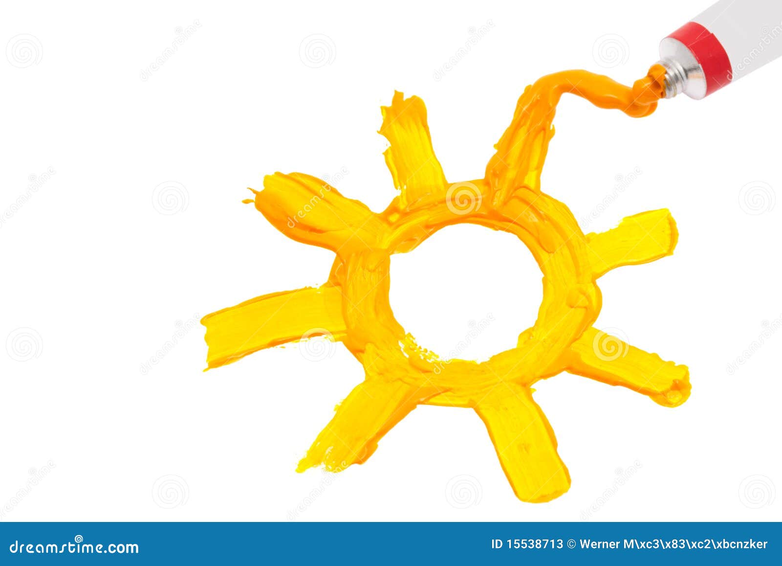 Sun painted with oil paint stock image. Image of color 15538713