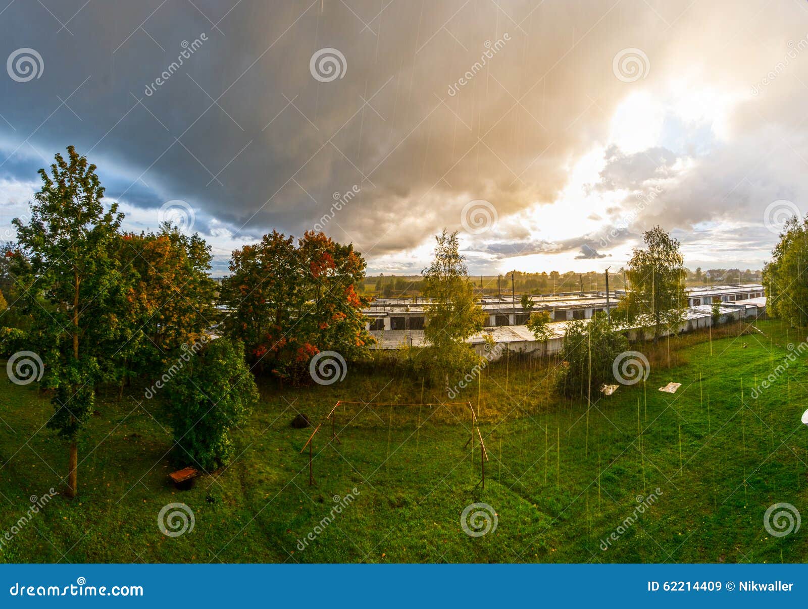 and Rain. Epic Sky. Nature Landscape Stock Image - of storm, 62214409