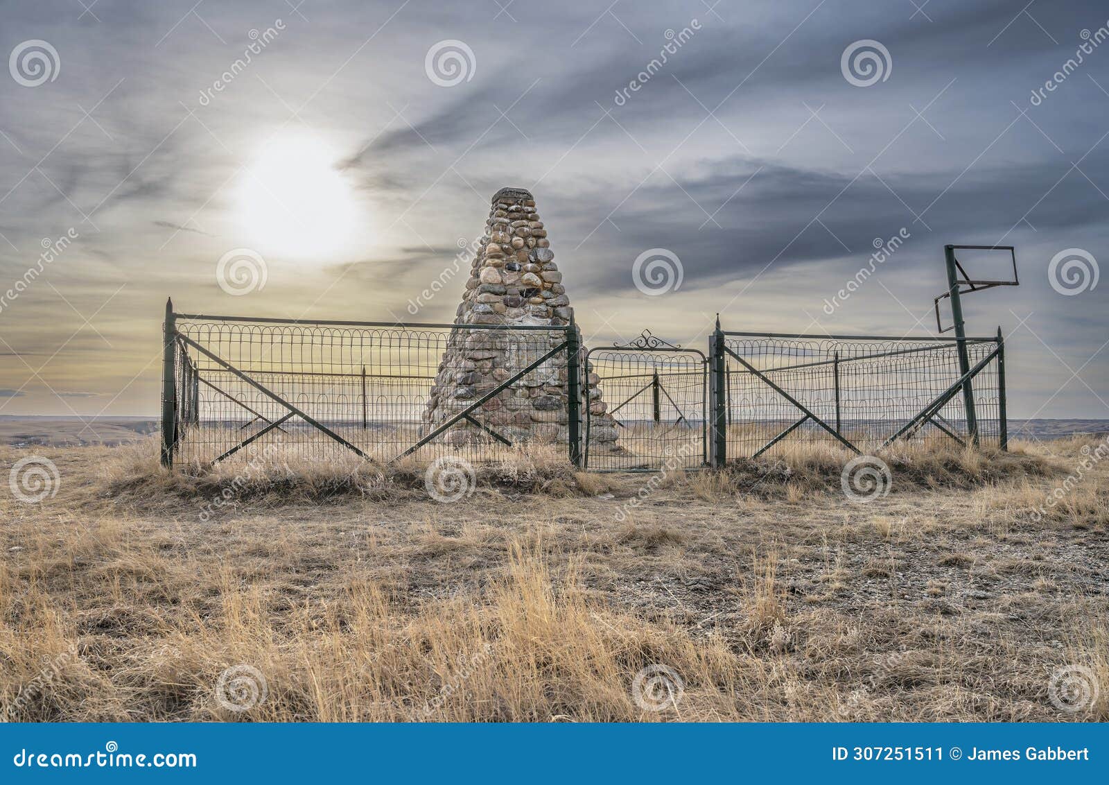 treaty seven monument on the blackfoot indian reserve