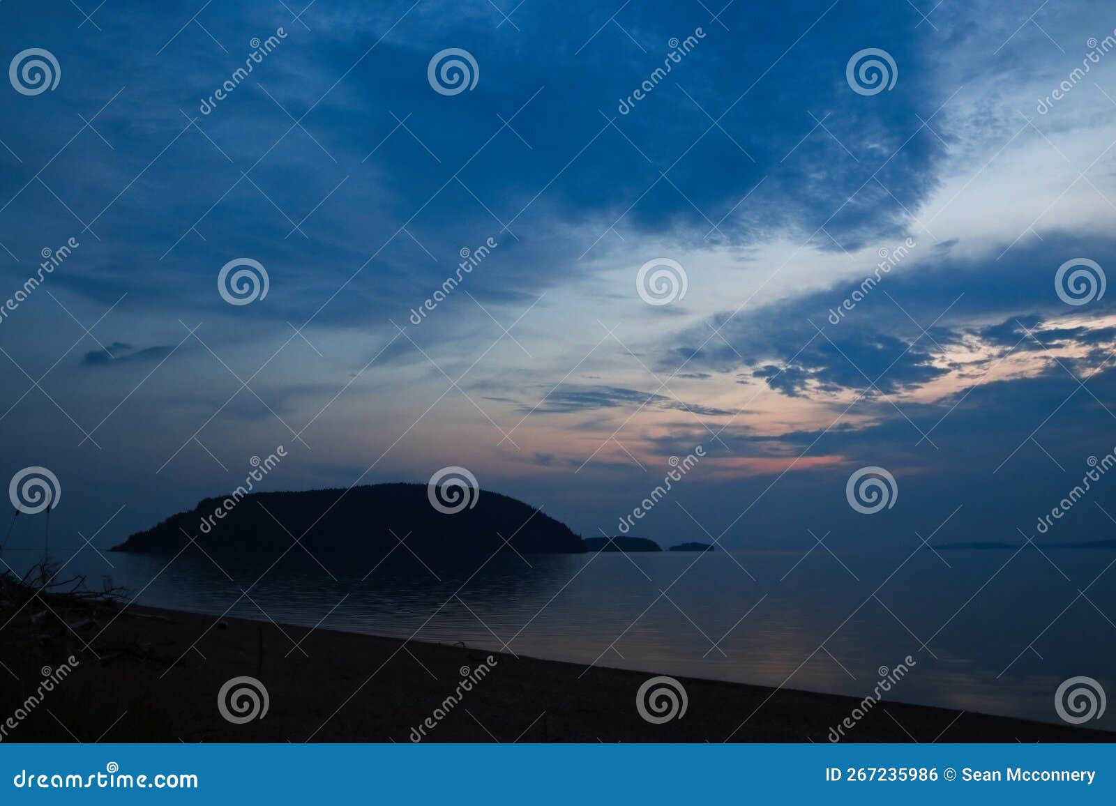 The Sun Setting Over Moose Island, Five Islands, Nova Scotia, Canada