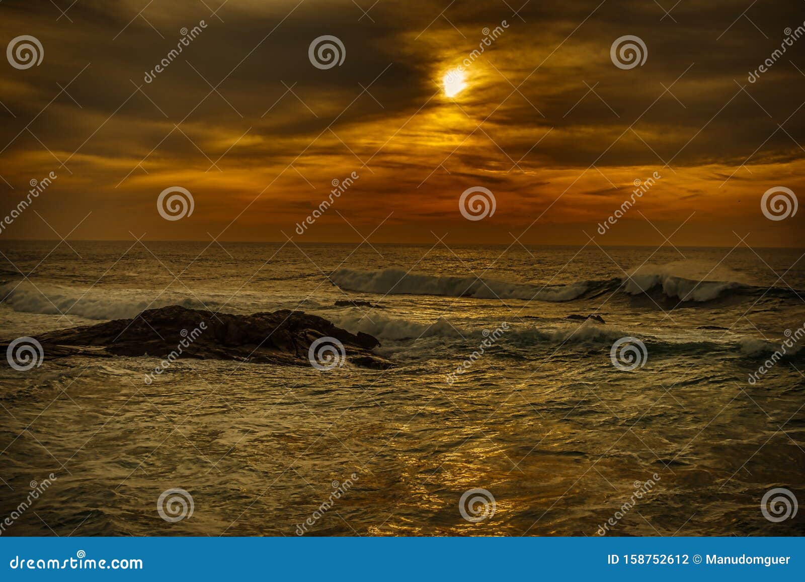 Dramatic Sky Stormy Sea At Night With Dramatic Sky Stock Photo Image