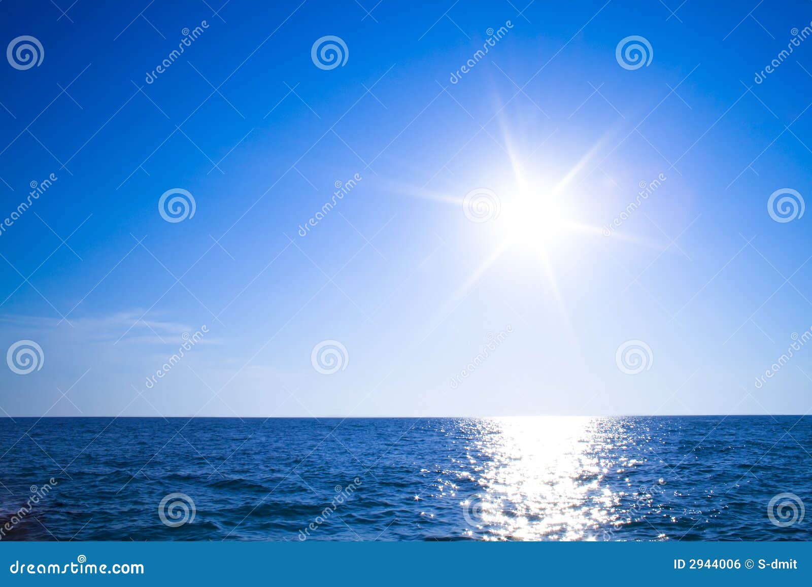sun, sky and ocean