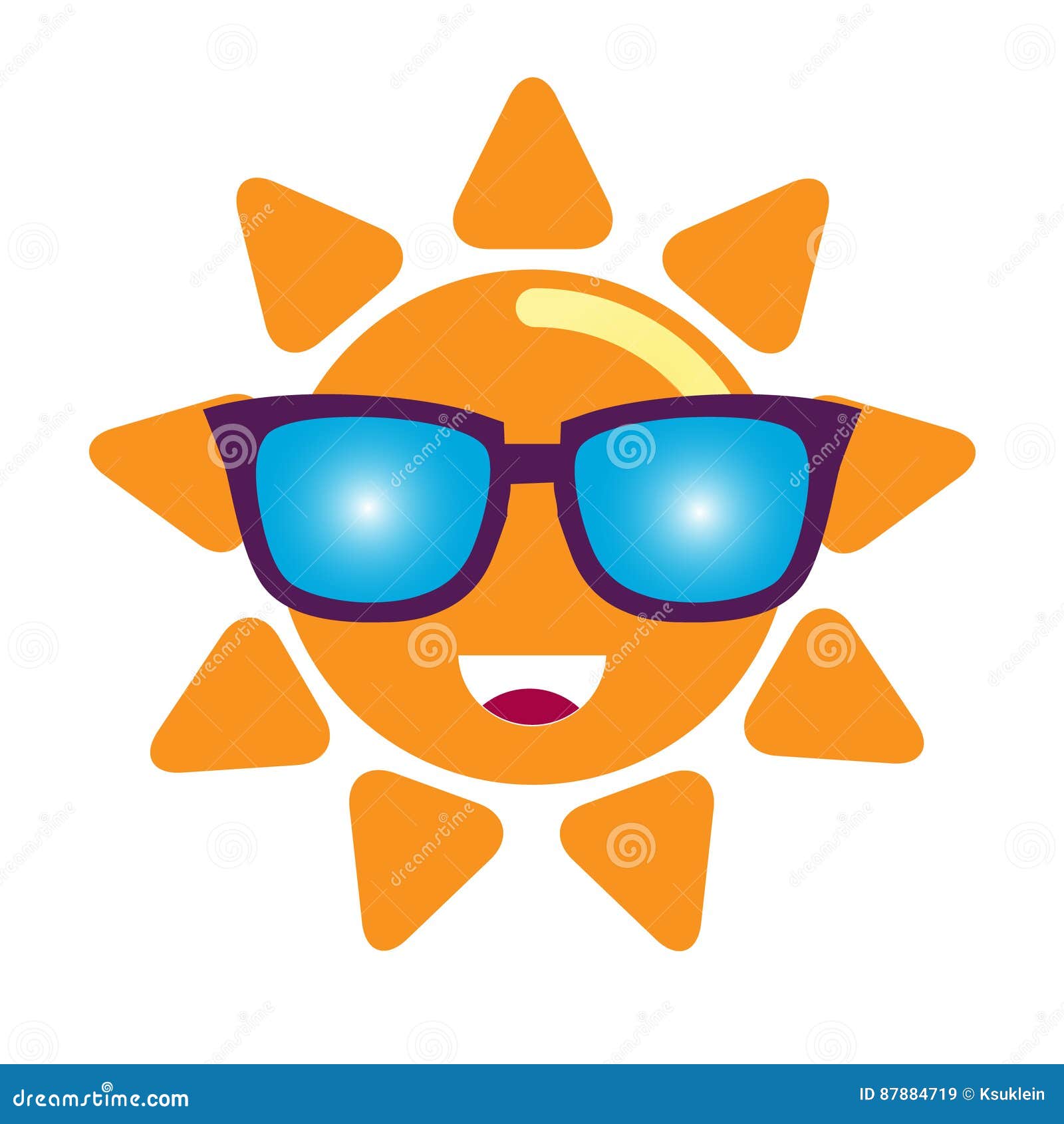 Cheerful cartoon sun with sunglasses vector 01 free download