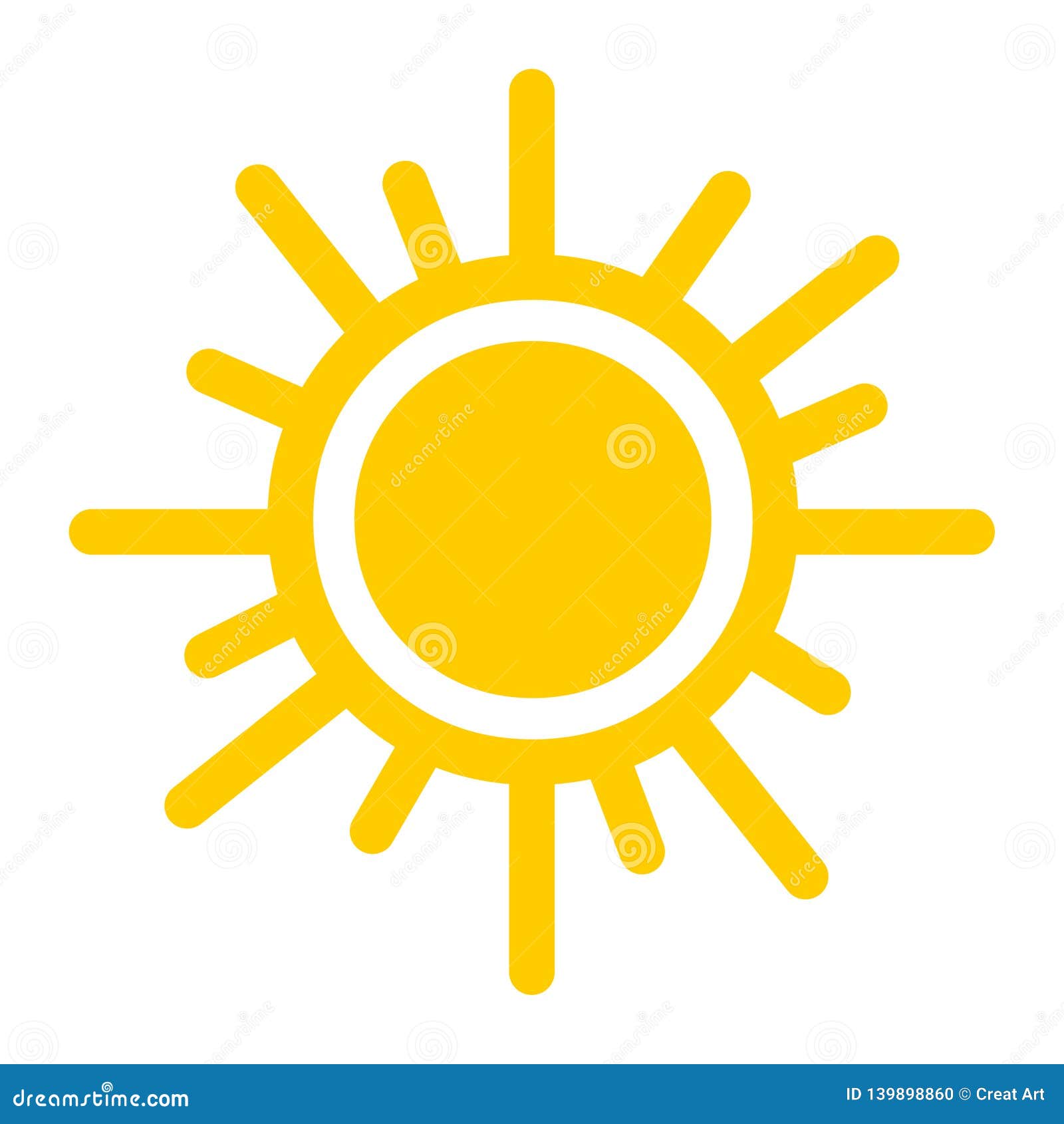 Sun Vector Icon Logo Sun Logo Stock Vector Illustration Of