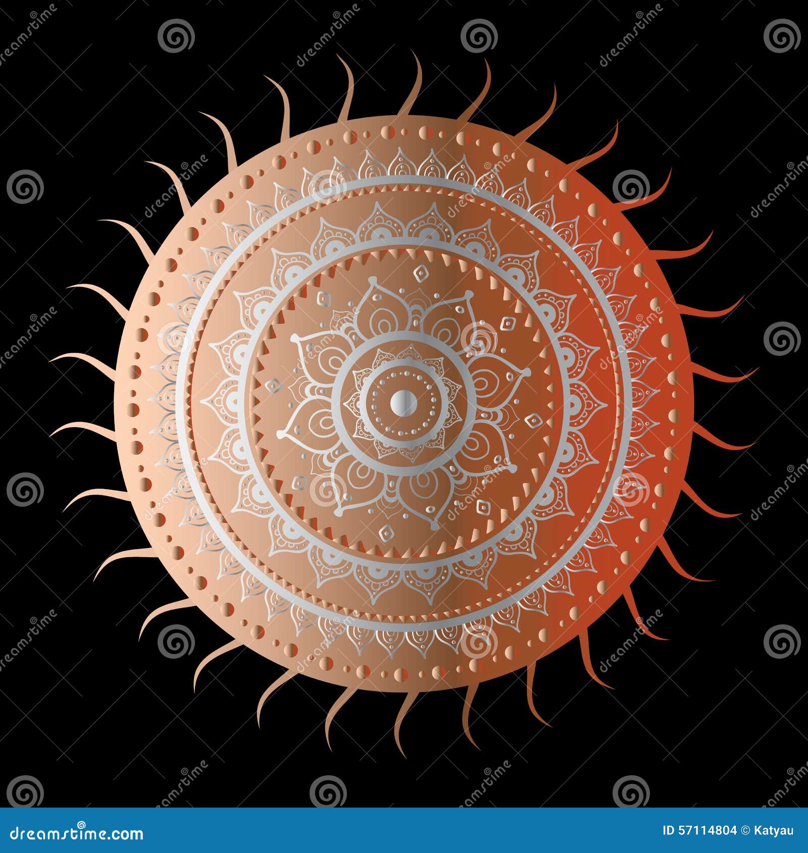 Download Sun. Vintage background stock vector. Illustration of pattern - 57114804