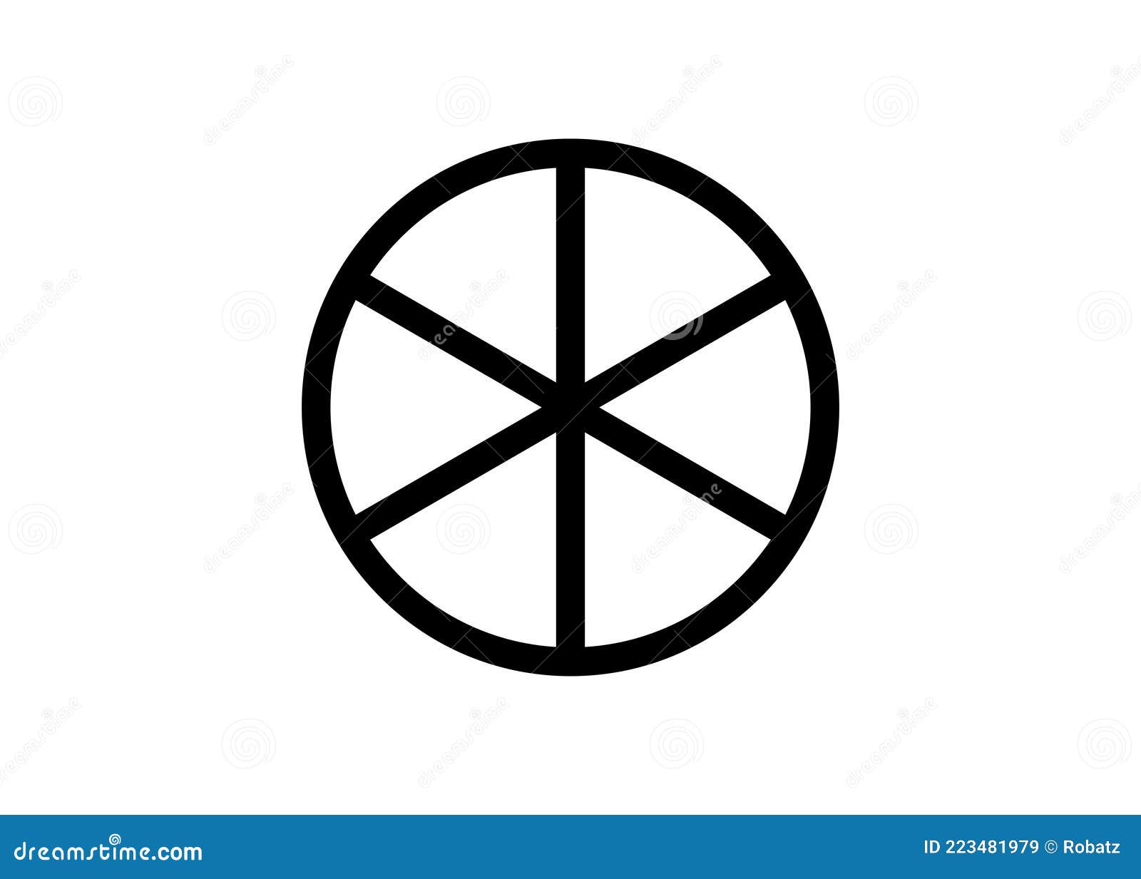 sun wheel mandala circle of life order  fate cycle rebirth. wiccan pagan ogy,  logo template  on white