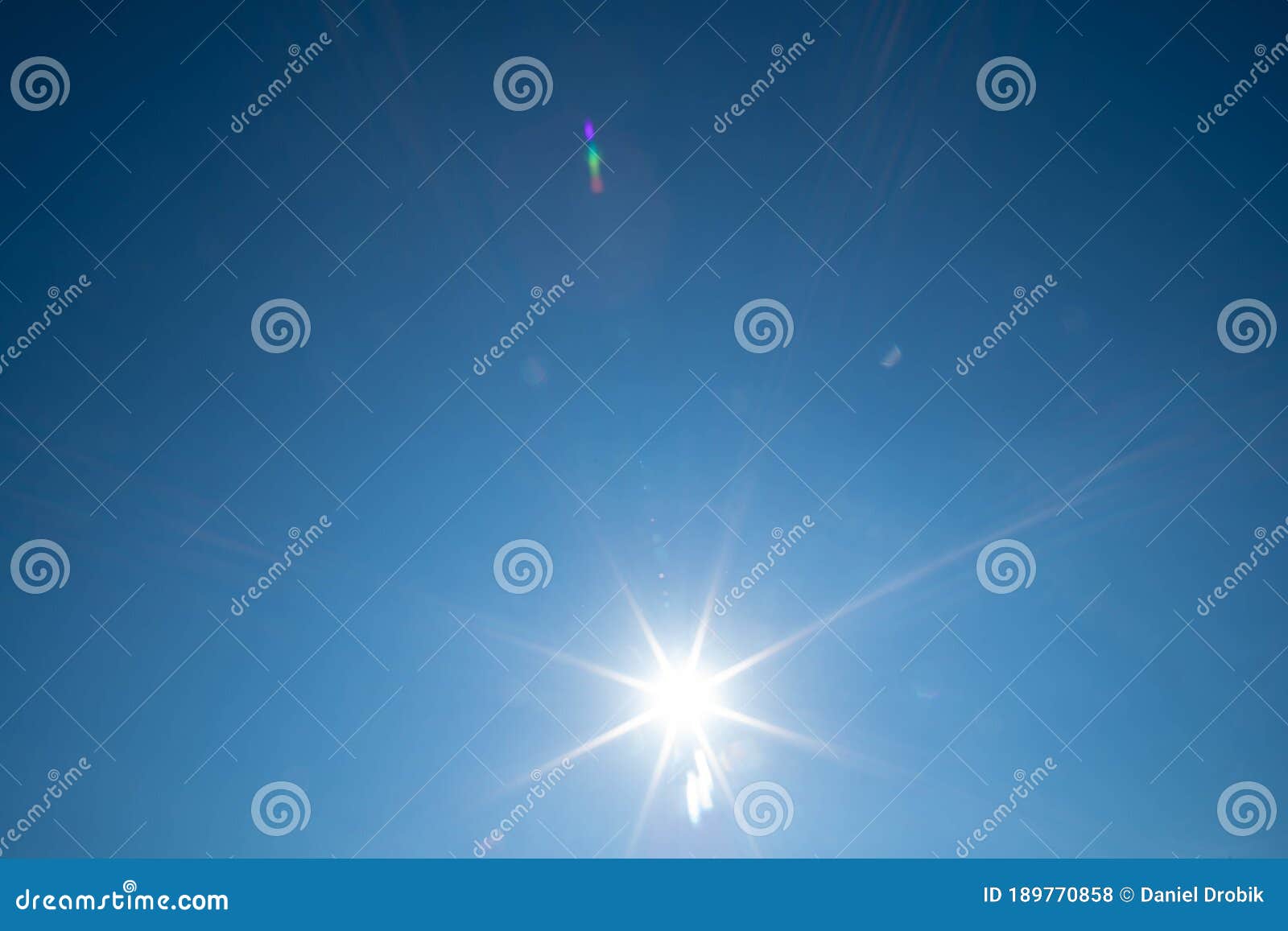 Sunbeams In The Blue Sky Natural Phenomenon The Nearest Star Of Our