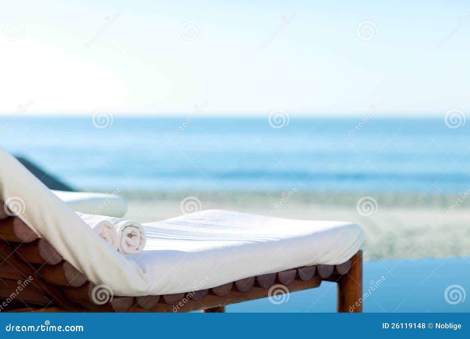 Sunbed on a beach stock photo. Image of peaceful, poolside 26119148