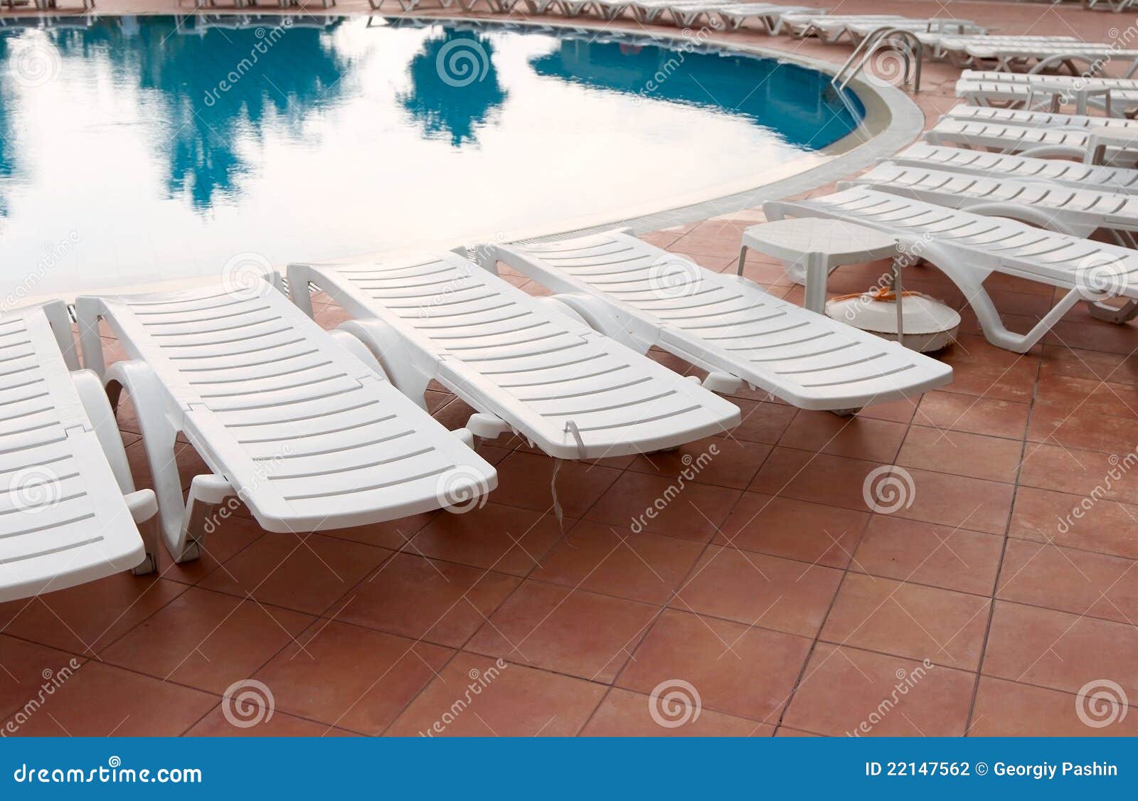 Sunbeds stock photo. Image of asia, poolside, lounge 22147562