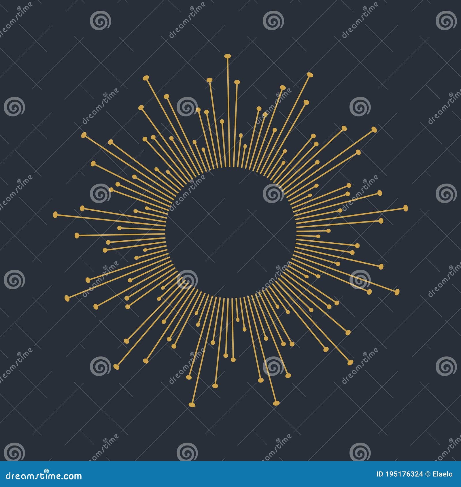 Sunburst Icon Vector Illustration Design Stock Vector - Illustration of