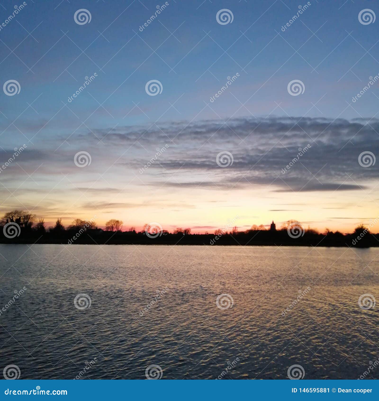 Sundown top lake stock image. Image of reflection, sundown 146595881