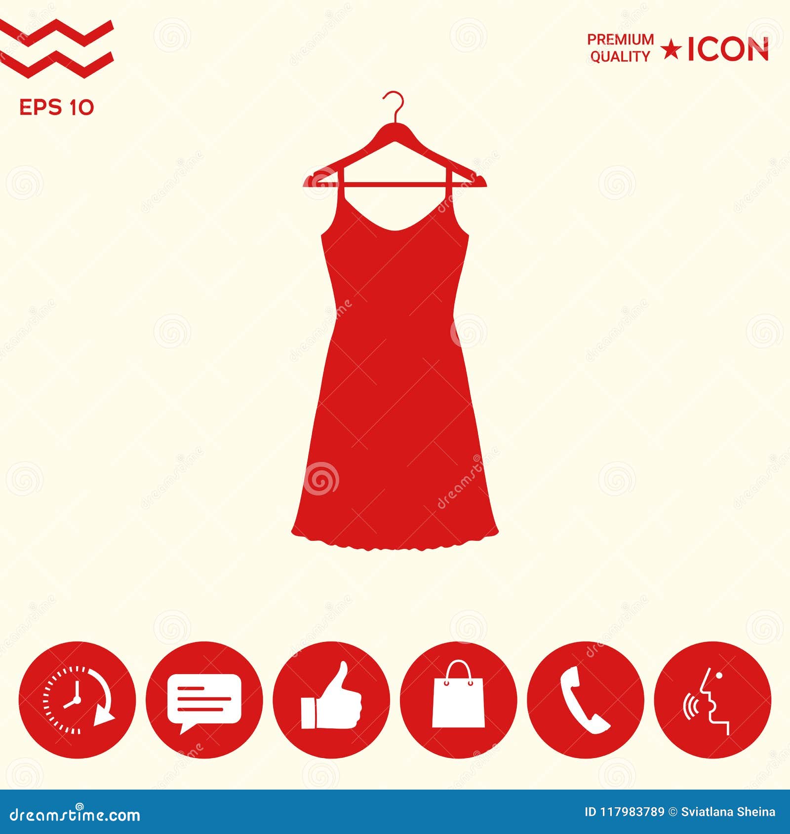 Sundress, Evening Dress, Combination or Nightie on the Wardrobe Hanger ...