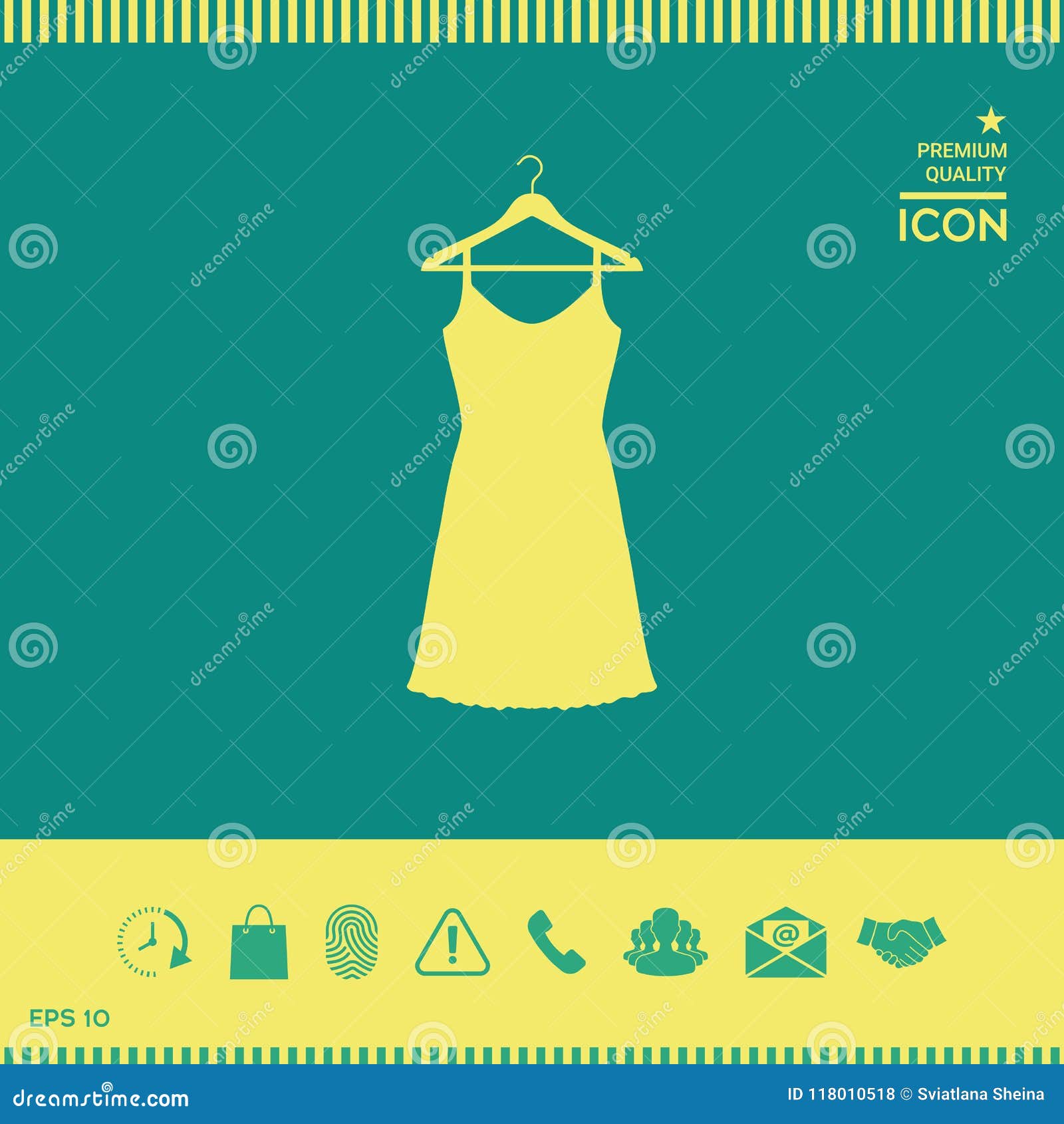 Sundress, Evening Dress, Combination or Nightie on the Wardrobe Hanger ...