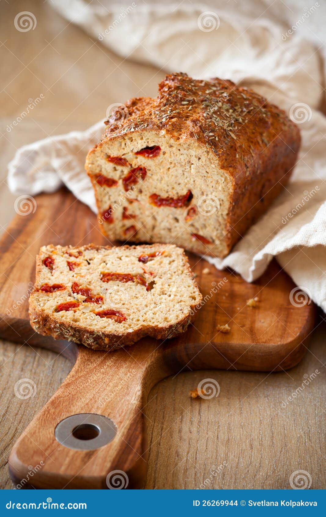 Sundried tomato bread stock photo. Image of spice, bakery 26269944