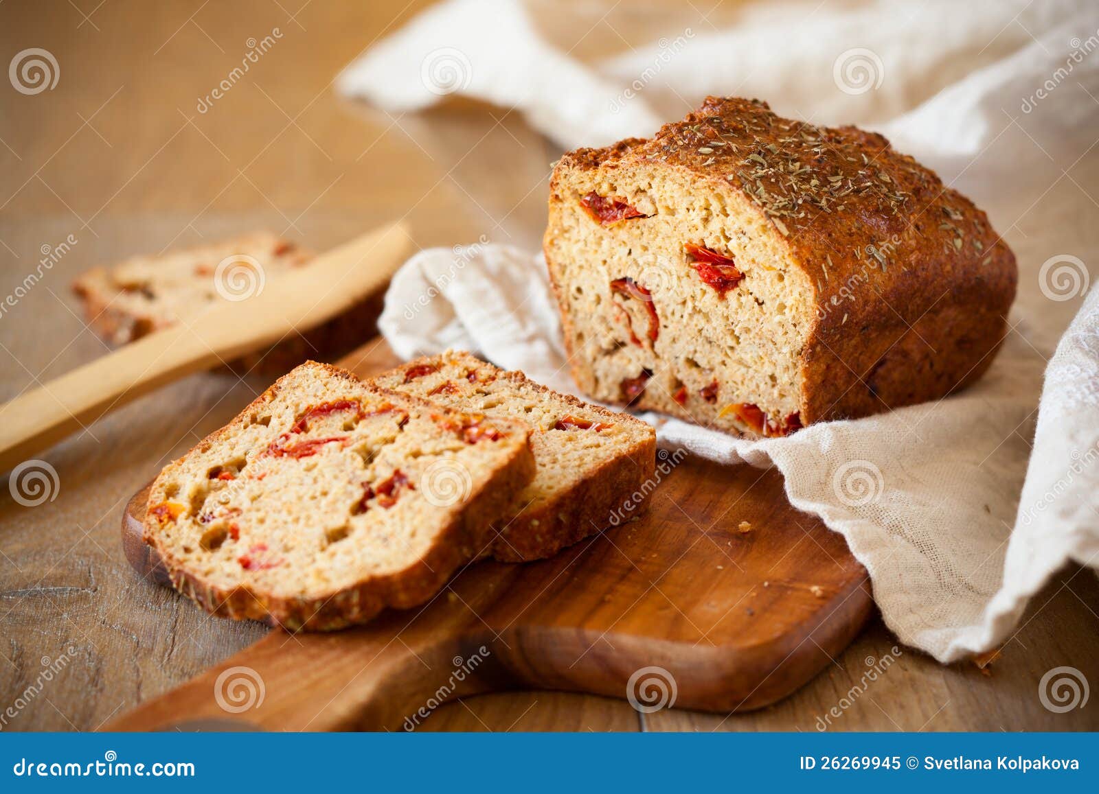 Sundried tomato bread stock image. Image of meal, natural 26269945