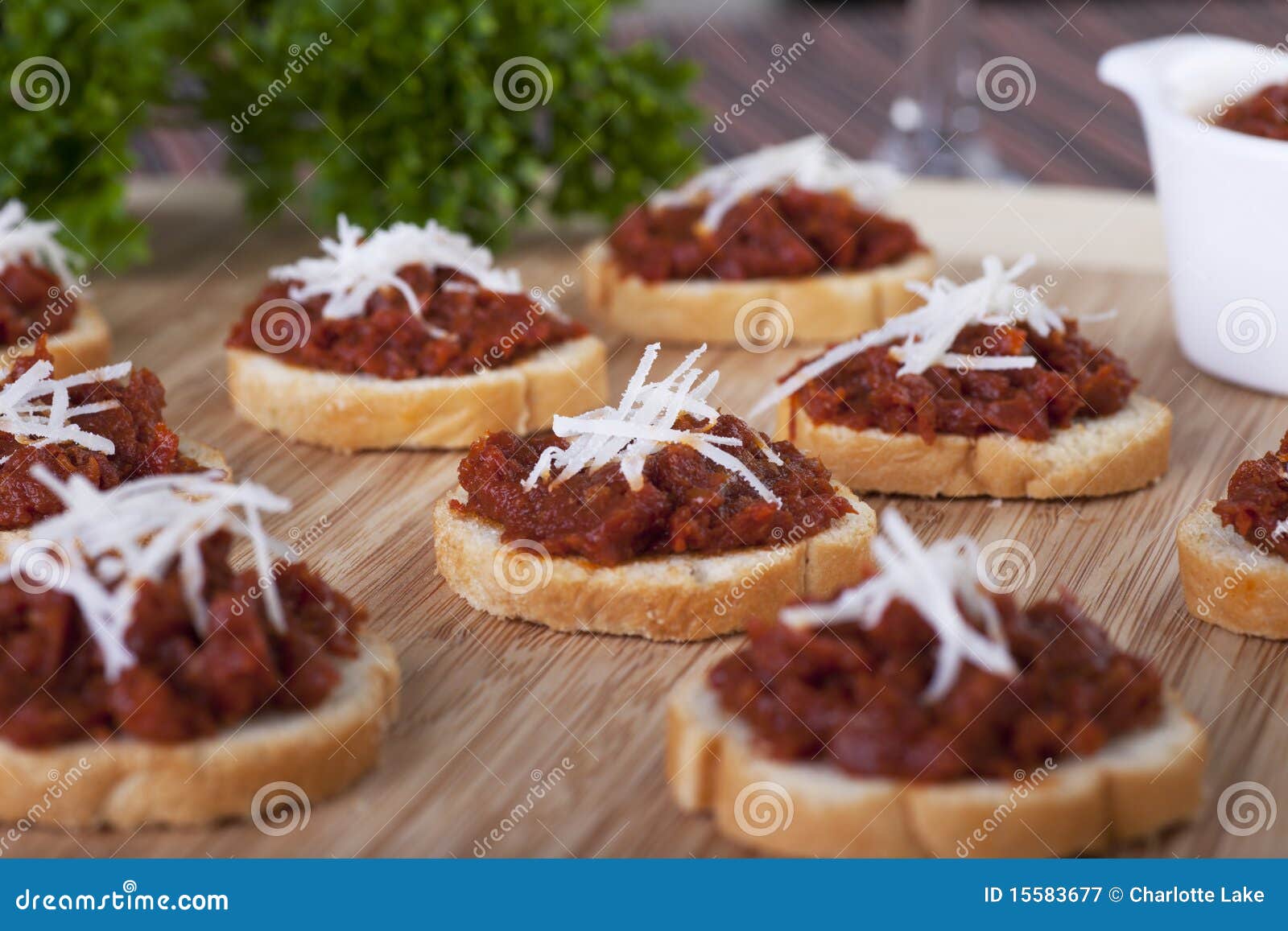 Sundried Tomato Tapenade stock image. Image of bread 15583677