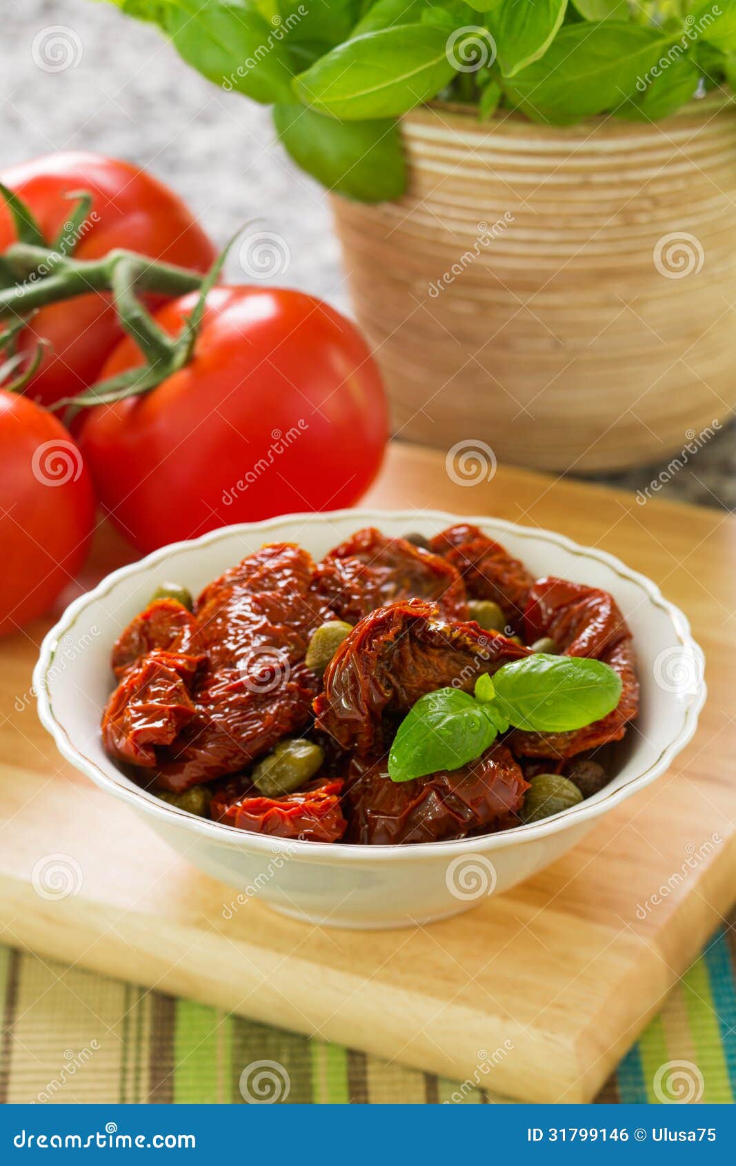 Sundried tomatoes stock photo. Image of starters, aroma 31799146