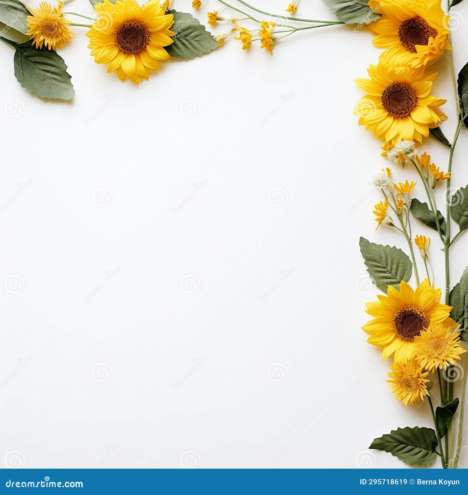 Sunflower Border for a Bold and Eyecatching Statement Stock