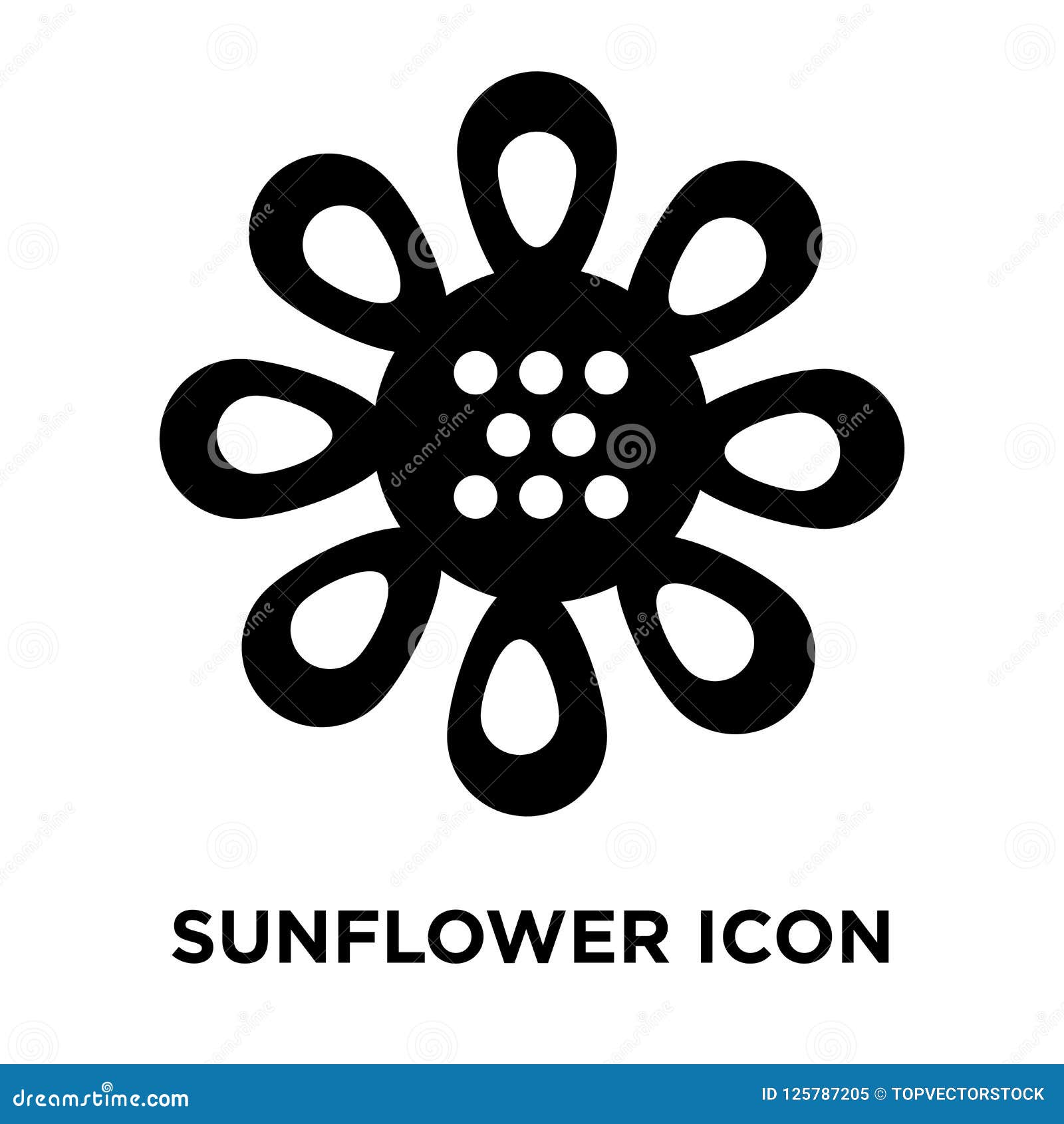 Download Sunflower Icon Vector Isolated On White Background, Logo ...