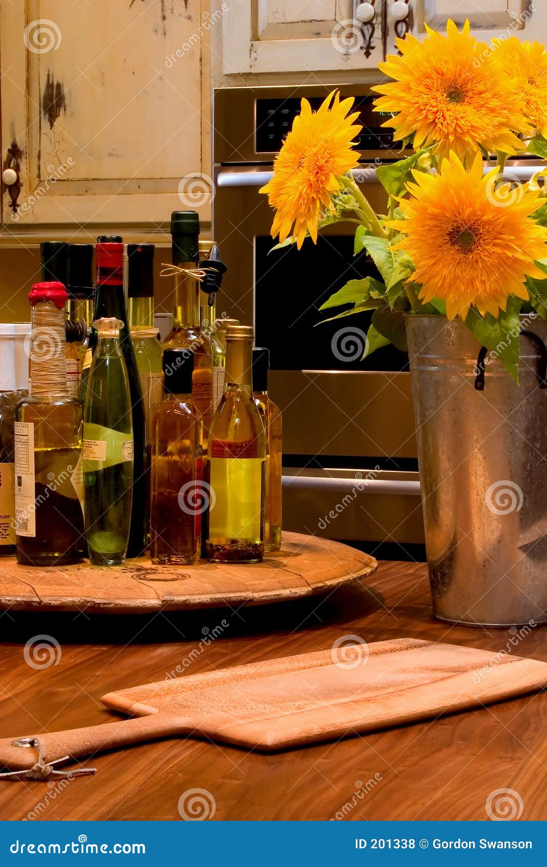 Sunflower Kitchen stock photo. Image of european, cooking 201338