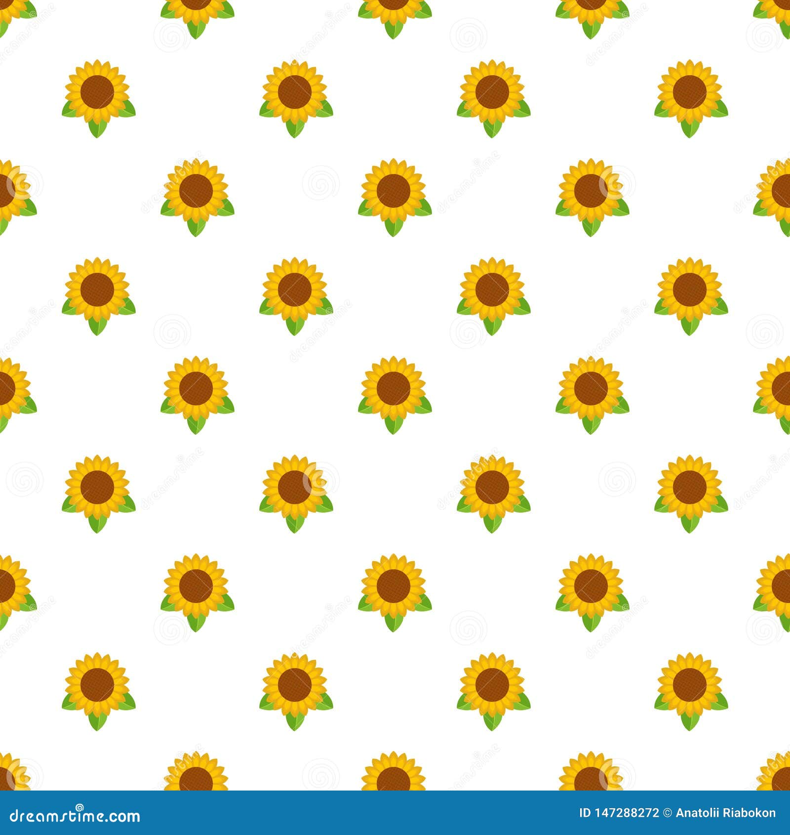 Download Sunflower Leaf Pattern Seamless Vector Stock Vector ...