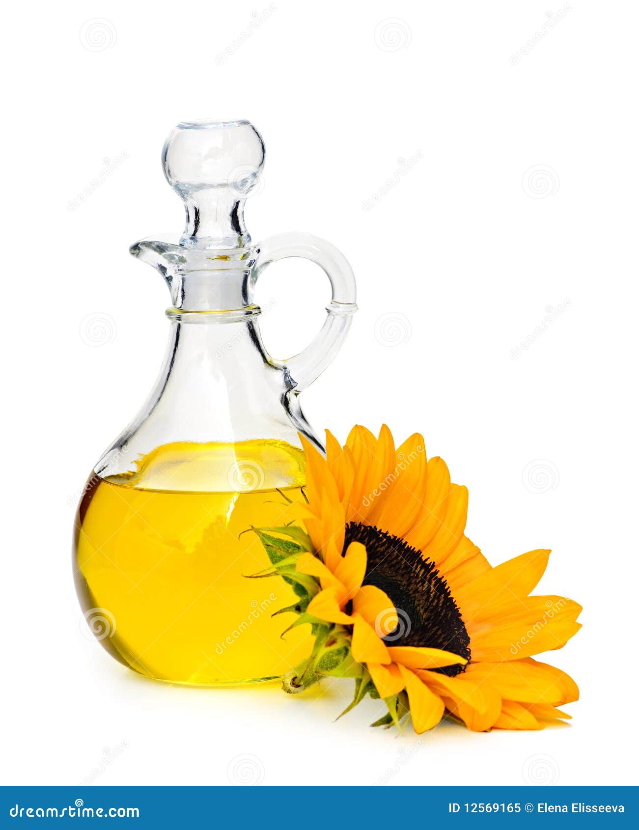 Sunflower oil bottle stock image. Image of organic, ingredient 12569165