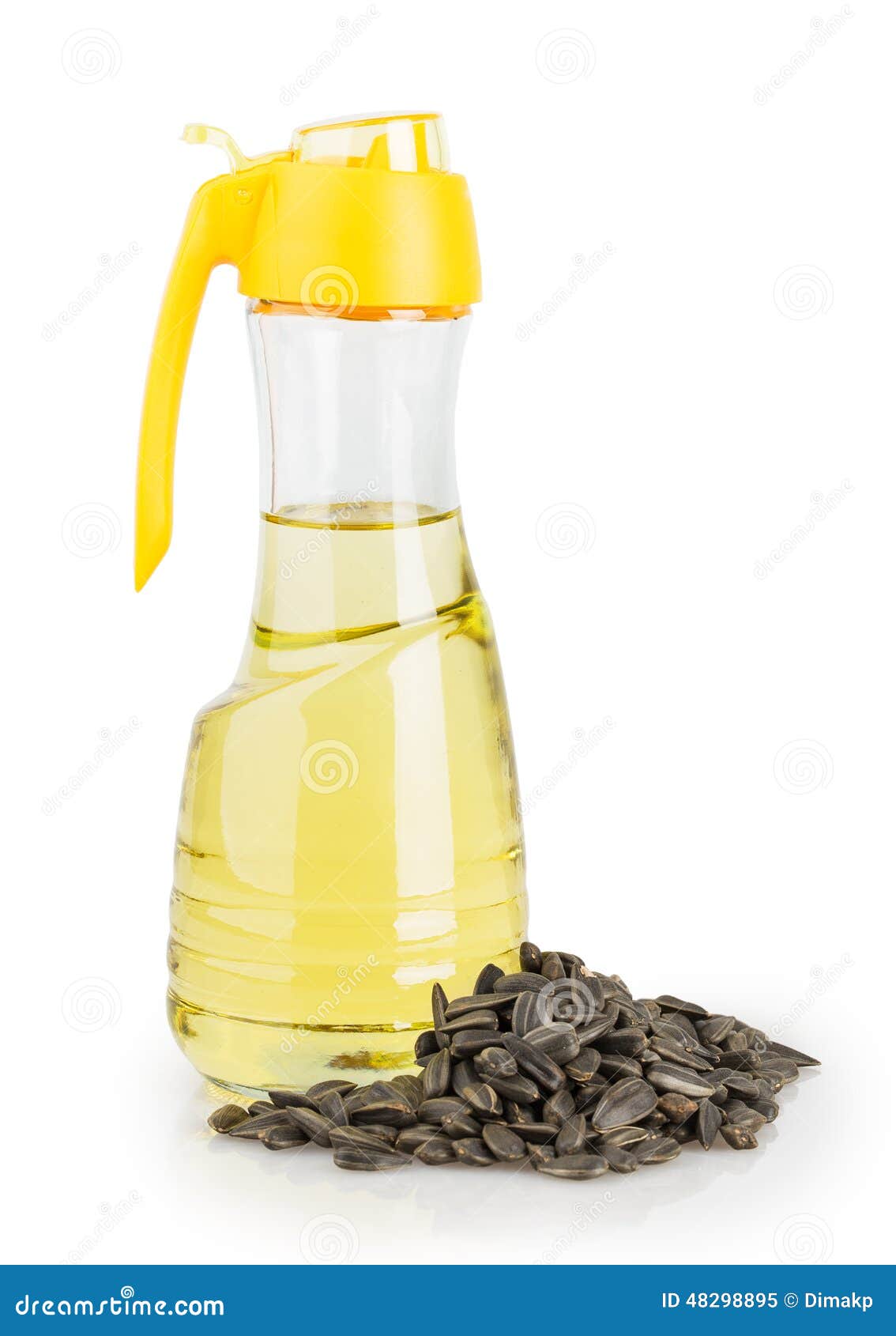 Sunflower oil stock image. Image of glass, bright, bottle 48298895
