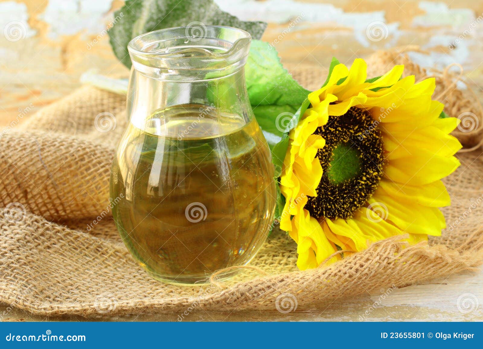 Sunflower Oil from Sunflower in a Jar Stock Image Image of liquid