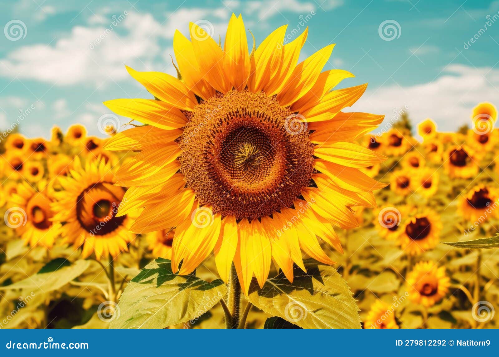 sunflower's summer spectacle enhanced ai generated