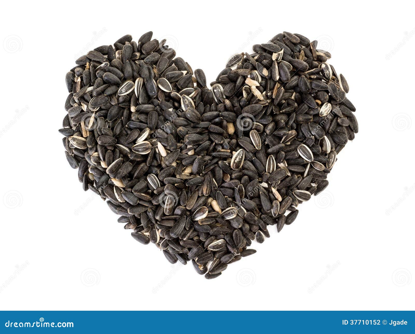 Sunflower Seed heart stock photo. Image of organic, heart 37710152