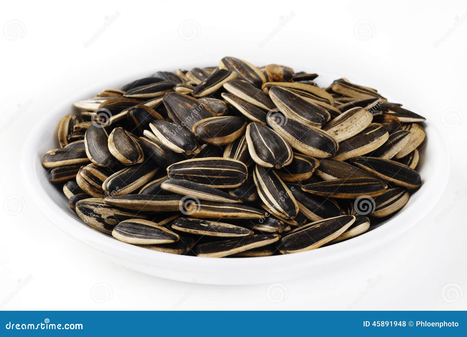 Sunflower seeds on dish stock photo. Image of healthy 45891948