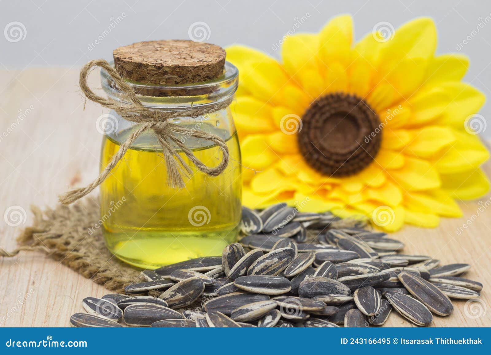 Sunflower seeds and oill stock image. Image of sunflower 243166495