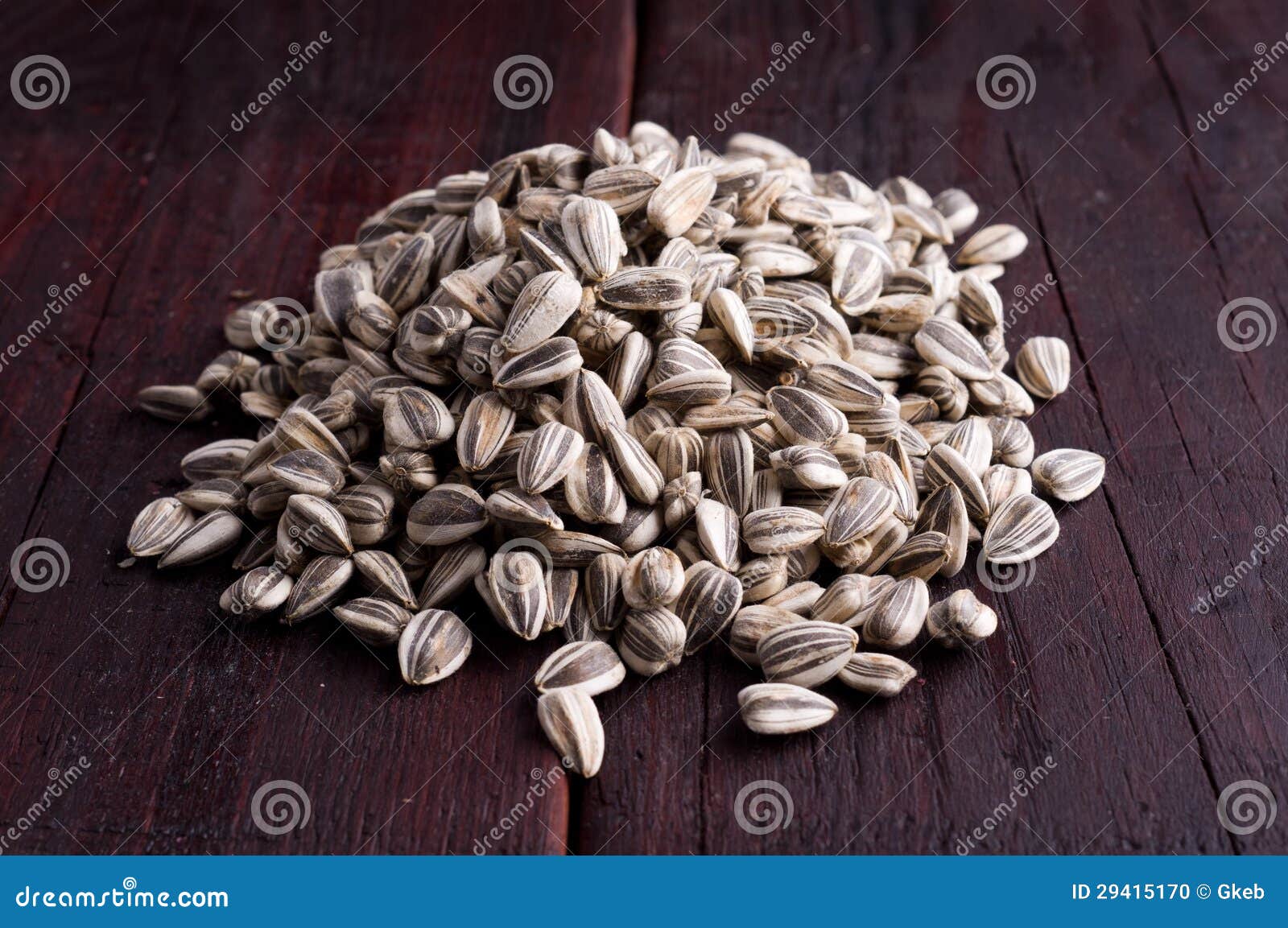 Sunflower seeds scattered stock photo. Image of detail 29415170