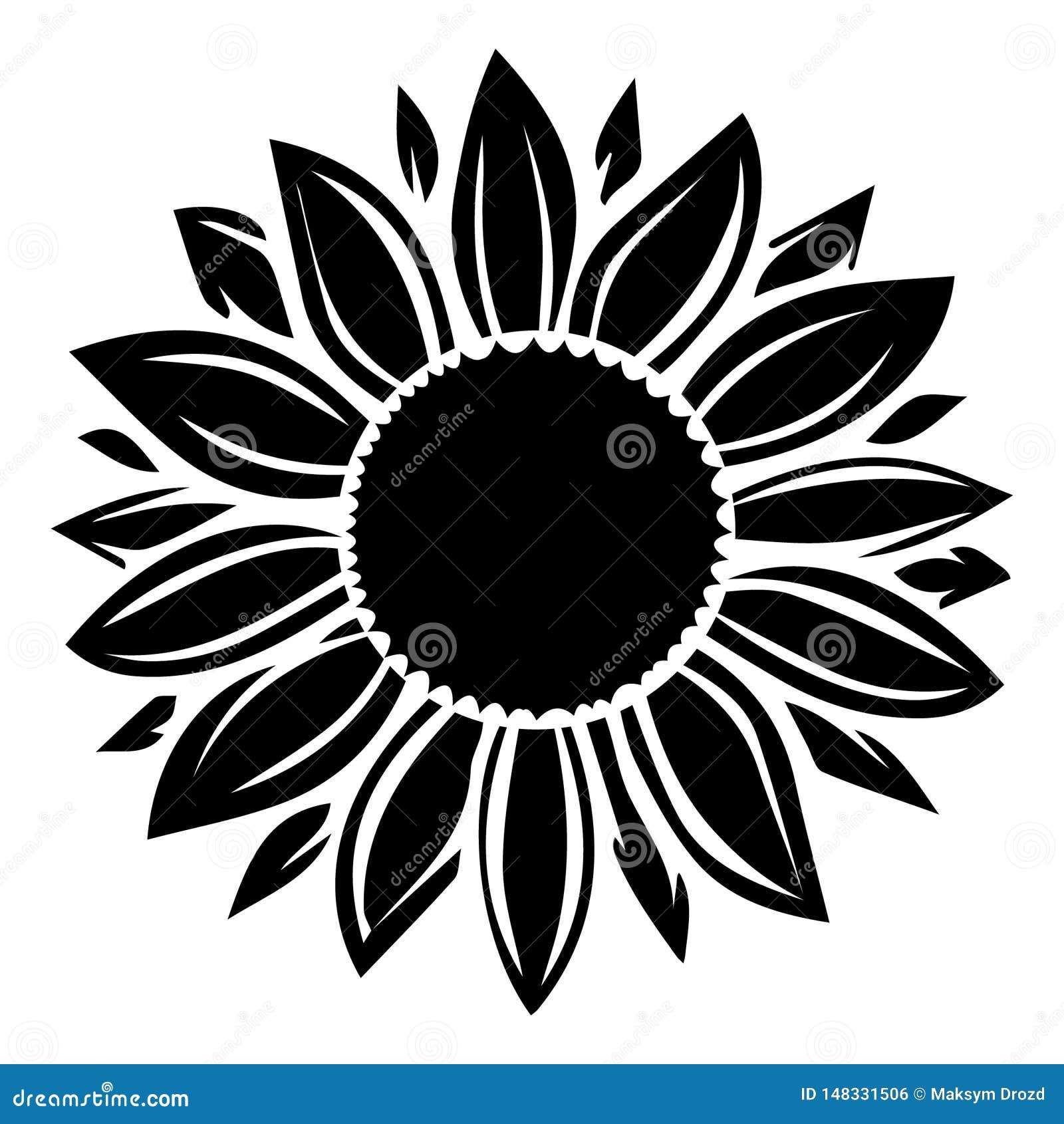 Sunflower Set. Vector | CartoonDealer.com #41488475