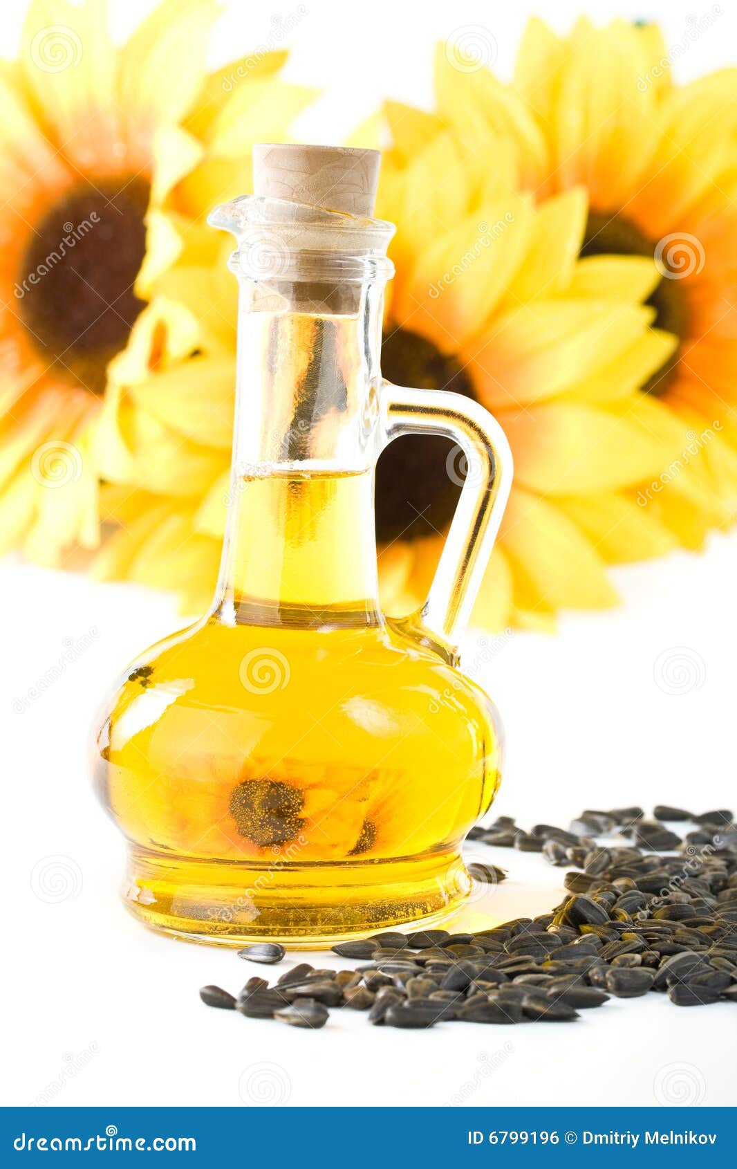 Sunflower and Vegetable Oil Stock Photo Image of food, plant 6799196
