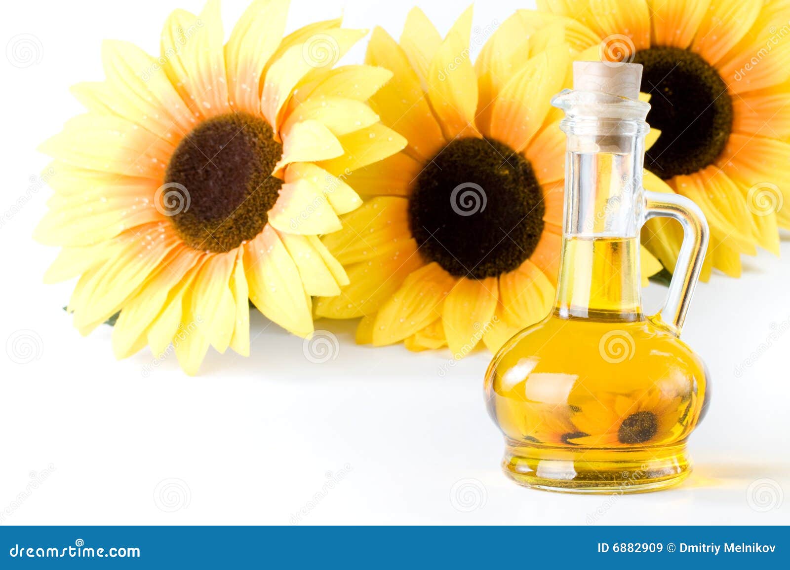 Sunflower and Vegetable Oil Stock Image Image of blooming, detail