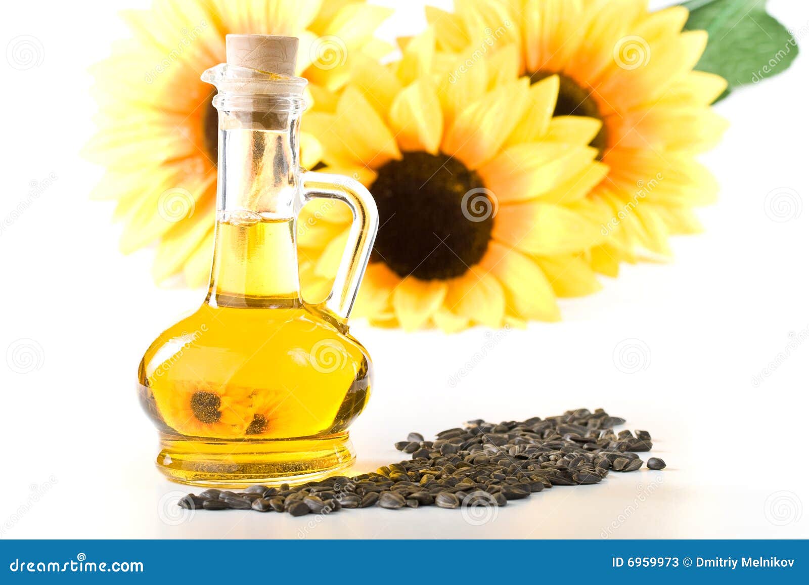 Sunflower and Vegetable Oil Stock Image Image of seeds, natural 6959973